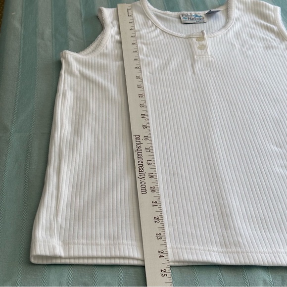 Palm Harbor White ribbed top Petite Medium - Picture 4 of 6